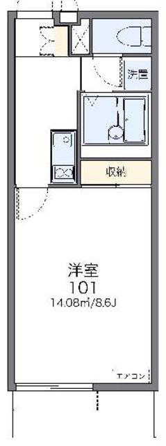 レオネクスト希望(1K/2階)の間取り写真