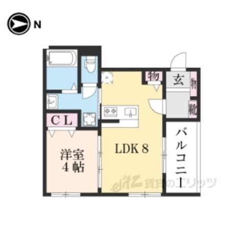 アールメゾン(1LDK/2階)の間取り写真