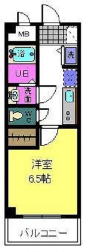 ティグリス枝川(1K/3階)の間取り写真