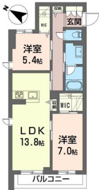 SHAMAISON エトワール(2LDK/3階)の間取り写真