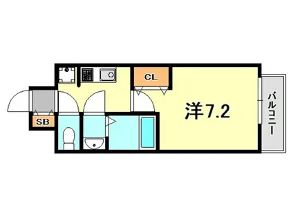 フレシール昭和通(1K/12階)の間取り写真