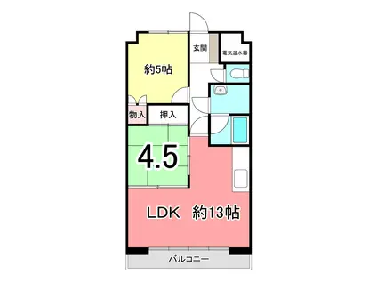 MAC八戸コート(2LDK/1階)の間取り写真