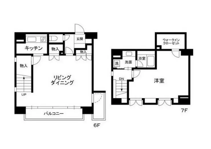 麻布十番ハイツ 6階階 間取り