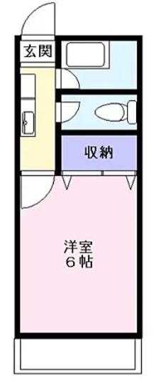里村ビル(1K/3階)の間取り写真