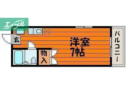 エトワール21 I(1K/3階)の間取り写真