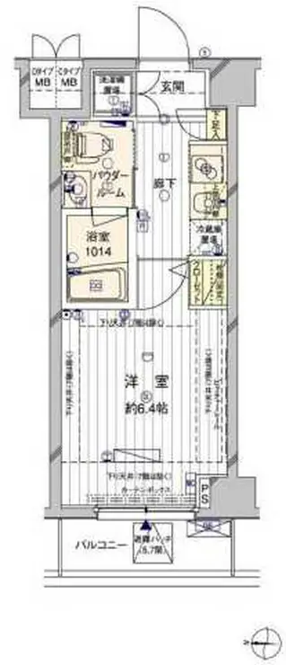 メインステージ押上II 2階階 間取り