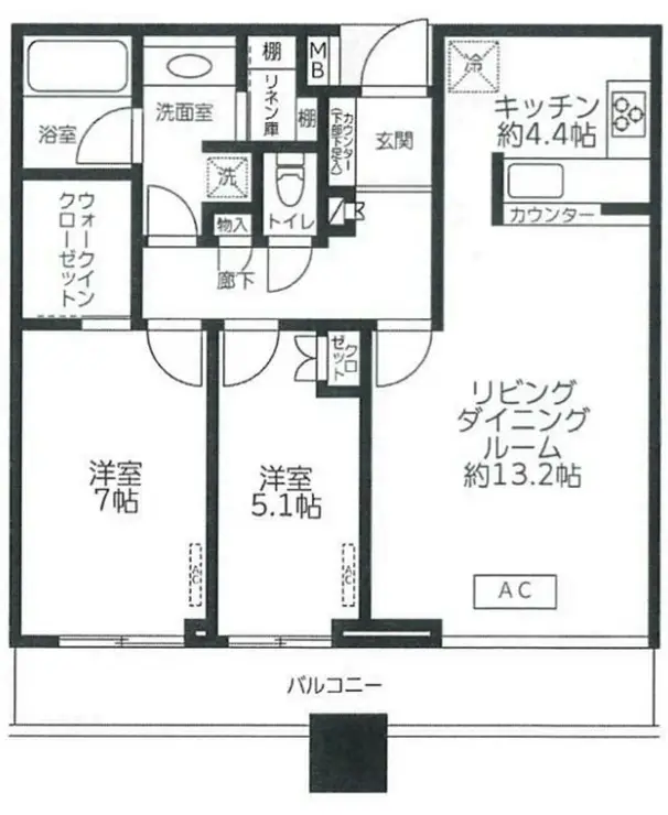ステーションガーデンタワー 24階階 間取り
