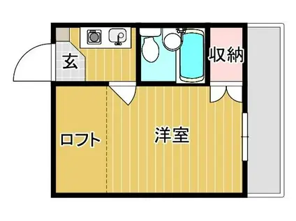 サンコート神田(1K/1階)の間取り写真