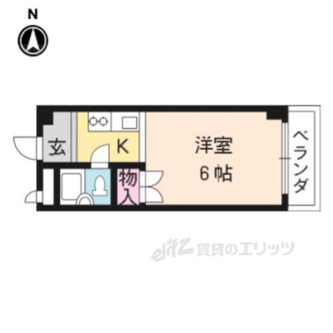 グランプレジール(1K/3階)の間取り写真