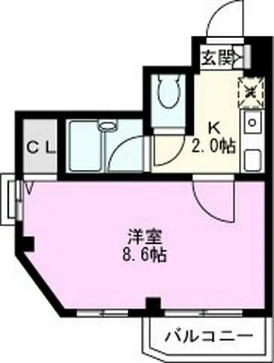 メゾンケント 2階階 間取り