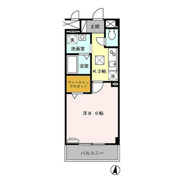 クレール 1階階 間取り