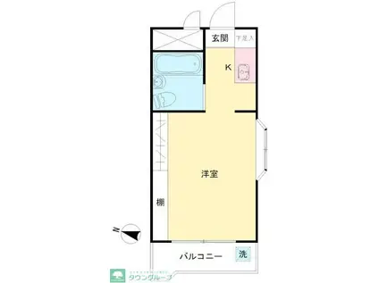 ユースフル千歳烏山(ワンルーム/3階)の間取り写真