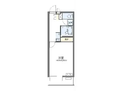 レオネクストカルミア(1K/3階)の間取り写真