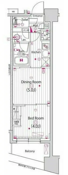 グランド・ガーラ横浜新子安 8階階 間取り