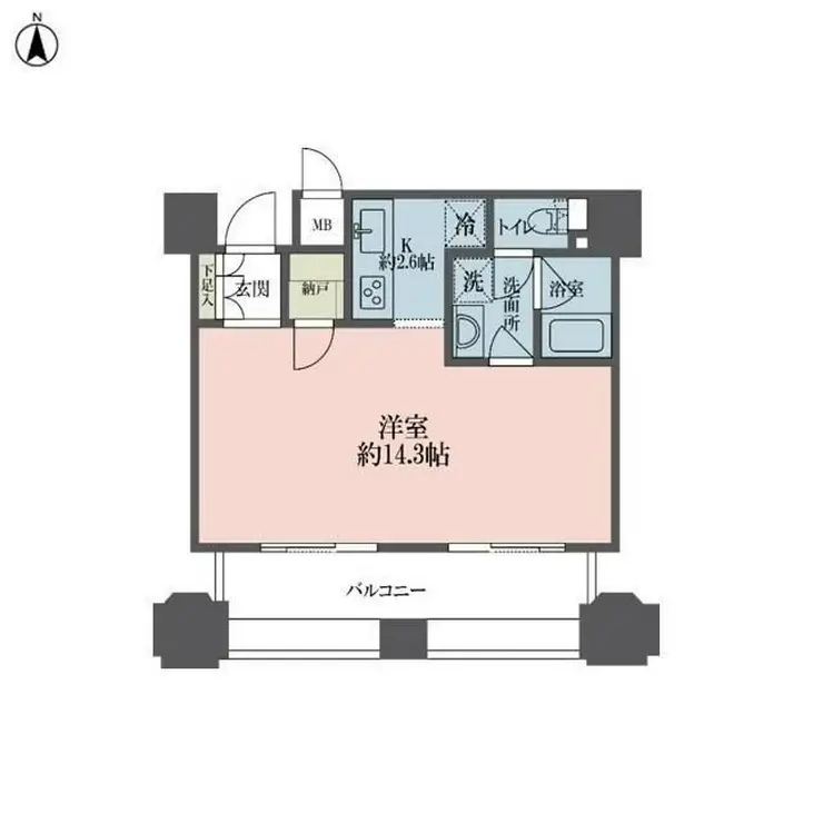 ルネ新宿御苑タワー 6階階 間取り