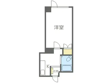 クリーンシャトー13(1K/3階)の間取り写真