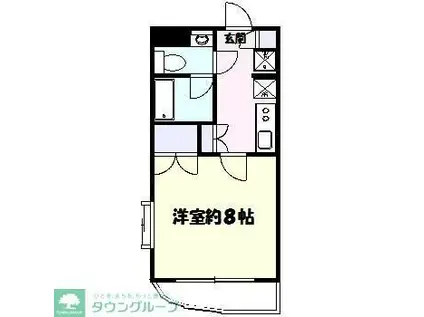 マーサ・ジュン(1K/3階)の間取り写真