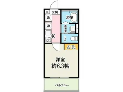 キャメル櫛引5(1K/3階)の間取り写真