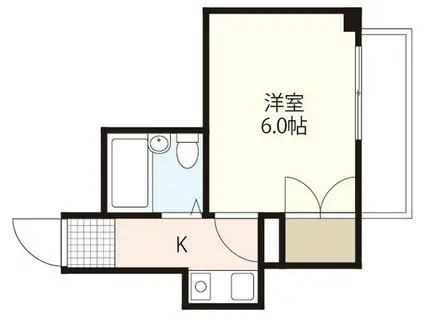 リヴィエラII(1K/3階)の間取り写真