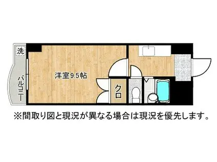 ロイヤルアミューズ(1K/3階)の間取り写真