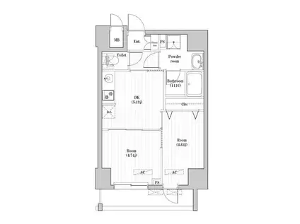 CREATIF押上(2DK/2階)の間取り写真