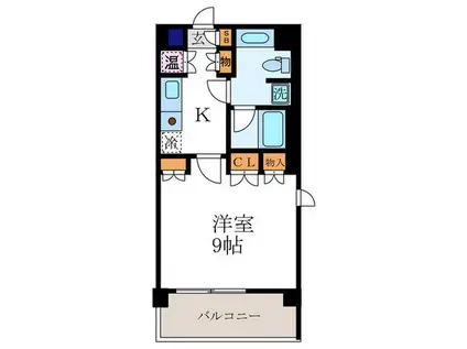 キアーラ御所(1K/7階)の間取り写真