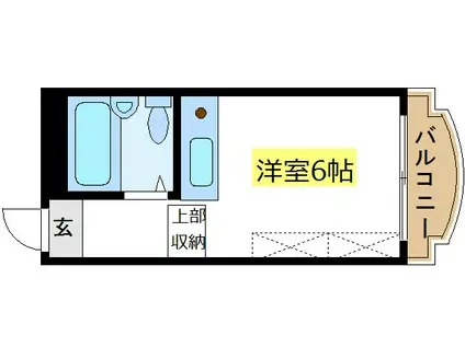 カワベ328(ワンルーム/3階)の間取り写真