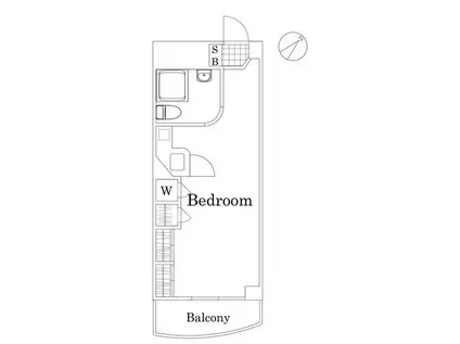 ラ・パルフェ・ド立川(ワンルーム/5階)の間取り写真