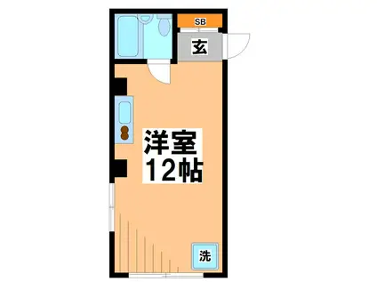 第2恩田ビル(ワンルーム/3階)の間取り写真