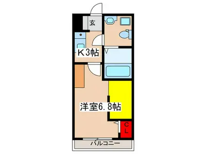 ビラ510 NO.7(1K/3階)の間取り写真