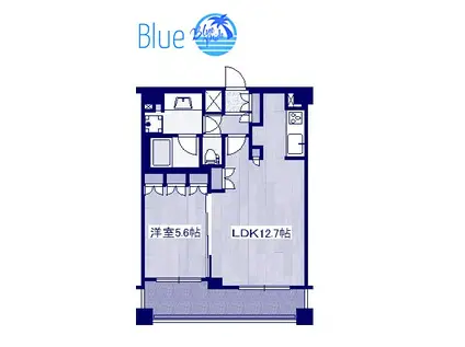 スペーシア川崎III(1LDK/8階)の間取り写真