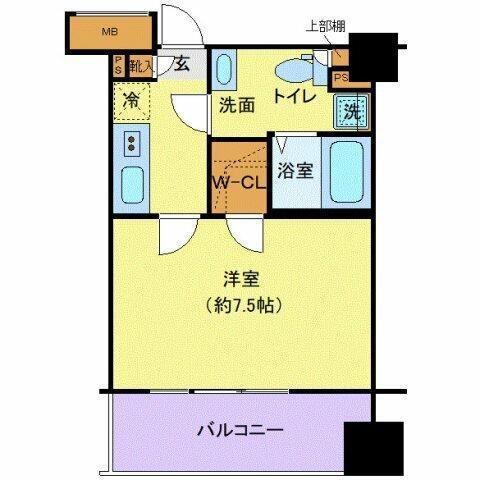 クレヴィスタ蒲田II(1K/3階)の間取り写真