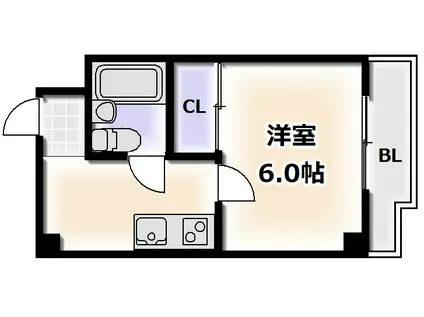 ABIKO CINQ(1K/2階)の間取り写真