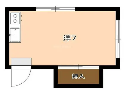 マイロードII(ワンルーム/1階)の間取り写真