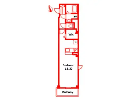グランオーブ(1K/2階)の間取り写真
