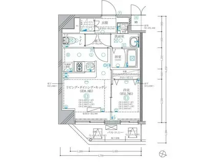 ディアレイシャス東別院IV(1LDK/3階)の間取り写真