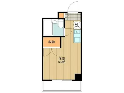 メゾン・ド・コンテス(1K/4階)の間取り写真