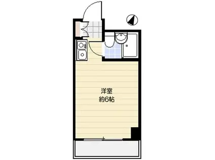 エトワール目白台(ワンルーム/2階)の間取り写真