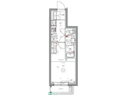 ユリカロゼ成増(1K/2階)の間取り写真