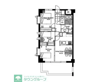 ORCHID ノースERN(3LDK/2階)の間取り写真