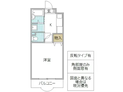 メゾンデジュール(1K/2階)の間取り写真