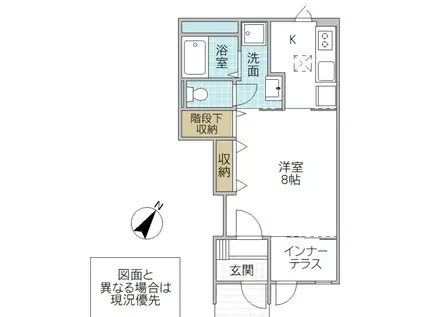 リッチハーベスト III(ワンルーム/1階)の間取り写真