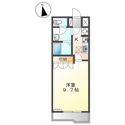 サンモール伝法(1K/1階)の間取り写真