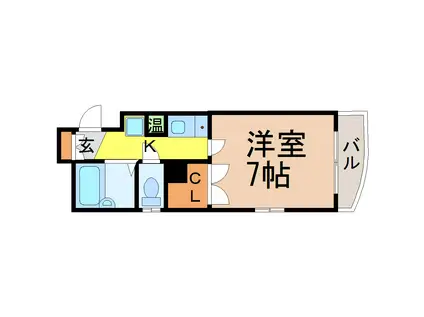 プチメゾン桜山(1K/3階)の間取り写真