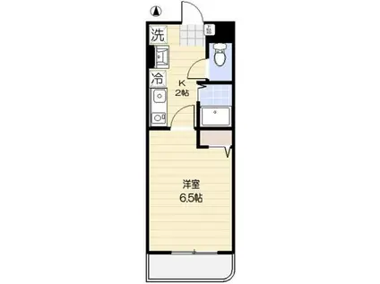 セディア玉川学園(1K/2階)の間取り写真