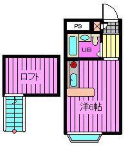 ベルピア東大宮第6-1(ワンルーム/1階)の間取り写真