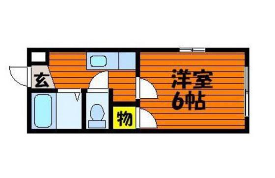 ACT18(1K/1階)の間取り写真