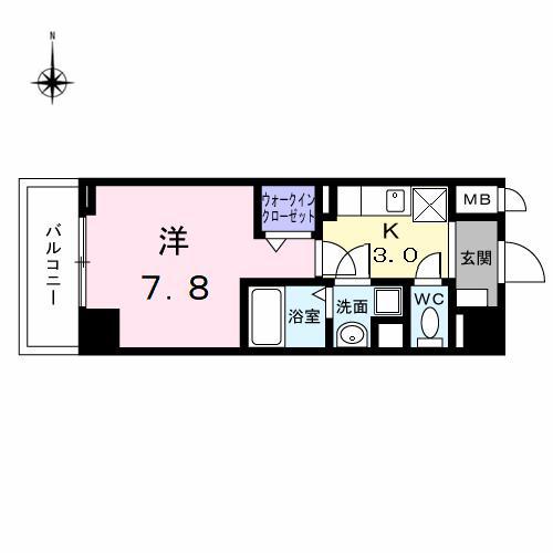 アーバンスクウェア丸の内(1K/4階)の間取り写真