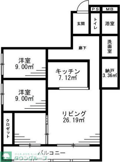 SOLASIARESIDENCE南浦和(3LDK/2階)の間取り写真