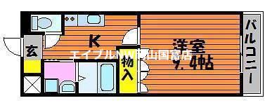 メゾンアスカ(1K/1階)の間取り写真
